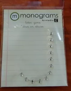 Monograms Letter Gems by studio g letter " J " rhinestones on strass - Picture 1 of 3
