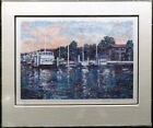 Unknown artist Boats Hand Signed framed Make an Offer