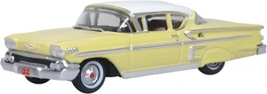 1958 CHEVROLET IMPALA SPORT CAR - COLONIAL CREAM/SNOWCREST WHITE - 1:87 -OXFORD - Picture 1 of 1