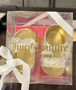 Nuovi sandali bianchi all'uncinetto Juicy Couture bambini alla caviglia 6 12 M taglia 4 - Foto 1 di 9
