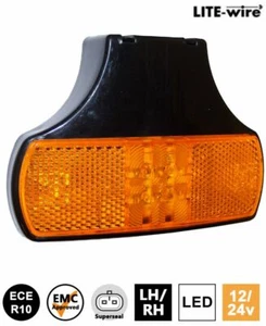 LITE-wire M50 12/24V LED MARCATORE LATERALE luce riflettore staffa rimorchio superseal - Foto 1 di 2