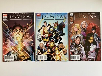 New Avengers Illuminati 2 3 4 Lot Marvel Comics 2007 - Image 1 of 4
