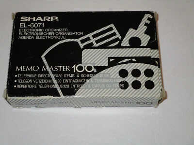  Vintage Sharp Electronic Organizer Memo Master 100 EL-6071 NIB NEW IN BOX! - Image 1 of 4