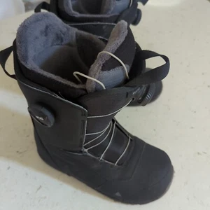 Burton Ruler Boa Snowboard Boots Men's 8.5 Black Gray Imprint 2 Fleece Lined - Picture 1 of 15