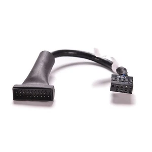 Cable adaptador macho de placa base USB 2.0 9 pines hembra a 20 pines carcasa USB 3.0 KLS - Imagen 1 de 1