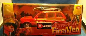 Burago Range Rover Fire Man Airport Fire Service 1/25 New - Picture 1 of 11