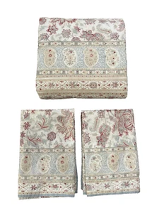 SET/3 Ralph Lauren*HALF MOON BAY PHOEBE*Duvet Cover SET*Queen & 2 Standard Shams - Picture 1 of 12