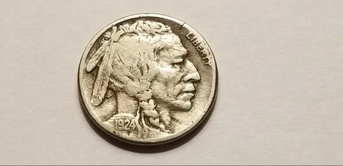 1924 S Buffalo Nickel VF Cover