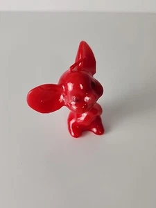 Vela de Navidad Ratón Cera Roja De Colección Decoración de Vacaciones Oreja Grande Kitsch Retro MCM - Imagen 1 de 8
