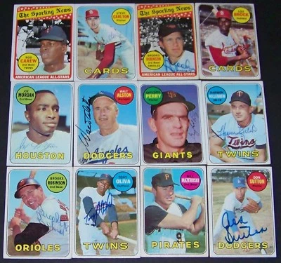 1969 Topps Starter Set Signed Harmon Killebrew Joe Morgan Carew Alston JSA LOA! - Image 1 of 4