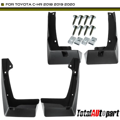 4x Protectores contra salpicaduras derecha + izquierda guardabarros guardabarros para Toyota CHR C-HR AX10 2018-2019 Foto 1 de 4