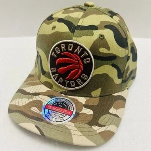 Mitchell & Ness Toronto Raptors Woodland Camo Stretch Snapback Hat Adjustable - Picture 1 of 6