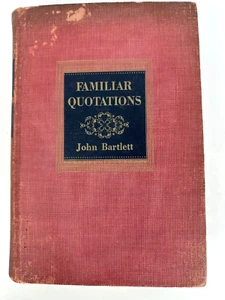 Familiar Quotations By John Bartlett 1937 Hardback Book ( 11th Edition ) - Imagen 1 de 7