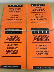 2000 Dodge Caravan / Town & Country Diagnostic Procedures Service Manual Set - Foto 1 di 10