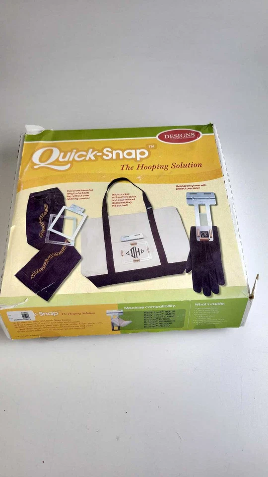 Quick-Snap The Hooping Solution Designs Machine Embroidery Frames - Large Lot - Image 1 of 4