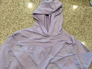 Girls Asymmetrical Back Drop Shoulder Kangaroo Pocket Hoodie Purple 11- 12 yrs - Picture 1 of 6