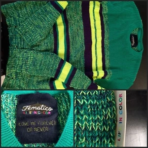 MAGLIONE TEMATICO - LIFE IS A COLOR - VINTAGE - Imagen 1 de 1