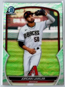 2023 BOWMAN LUNAR REFRACTOR JORDAN LAWLAR ARIZONA DIAMONDBACKS #BCP-92 - Picture 1 of 2