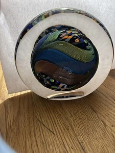 Original Rollin Karg dichroitische abstrakte Kunst Glasskulptur signiert vom Künstler 2002 - Bild 1 von 9