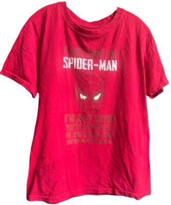 Camiseta Gap Kids Niño Talla XL Roja Spiderman "I'm Not Sayin' I'm Spider-Man..." Foto 1 de 4