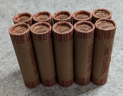 2010 - P Uncirculated LINCOLN SHIELD PENNY CENT ROLL 50 coins Cover