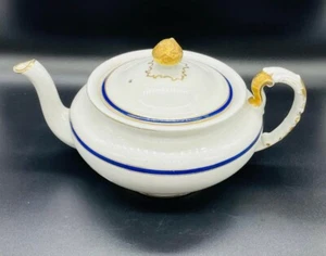 Johnson Brothers Tea Pot Cobalt Blue and Gold Trim Beautiful condition - Picture 1 of 7