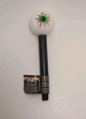 Halloween Eye Ball Themed Solar Stake Lights 14 x 2.5-in. Set of  NEW - Image 1 of 2
