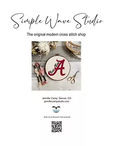 Opuscolo modello punto croce contato punto croce Alabama Roll Tide calcio - Foto 1 di 5
