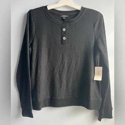 Top de pijama negro clásico Alfani para mujer - mediano Foto 1 de 4