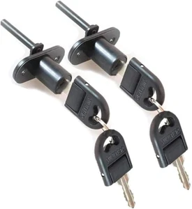 2 Pcs - Drawer Lock Cabinet Locks with Keys Zinc Alloy Desk Locks File Cabinet - Picture 1 of 9
