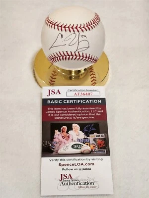 Chris Young Firmado OML Béisbol Certificado de Autenticidad JSA Rangers Royals Mariners Foto 1 de 4