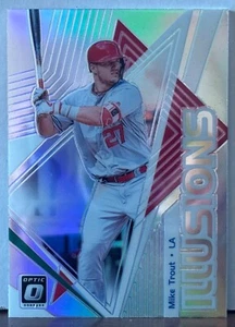 2019 Panini Donruss Optic Illusions HOLO PRIZM #1 Mike Trout   M33 - Picture 1 of 1