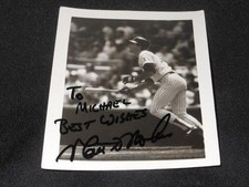 New York Yankees Matt Nokes Signed Vintage Autograph 4x5 Photo  J14