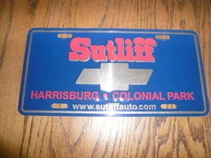 Placa de tocador SUTLIFF Chevrolet - Harrisburg Colonial Park - De colección - - Imagen 1 de 1