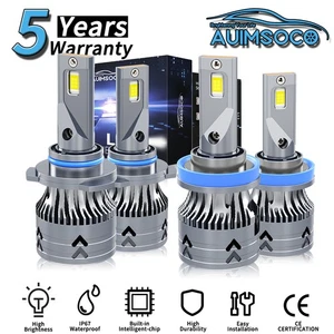 For Toyota 4Runner 2004-2020 LED Headlights Bulbs Cool White Hi/Lo Beam 144000LM - Picture 1 of 12