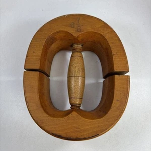 Vintage Solid Wood Hat Form Stretcher Millinery Marked 6 7/8 - Picture 1 of 4