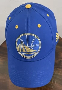Adidas NBA Golden State Warriors Basketball Hat Cap Blue Fitted Size S/M Blue - Picture 1 of 9