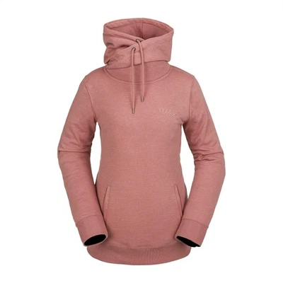 Sudadera polar con capucha torre estándar para mujer, rosa tierra S4 Foto 1 de 2