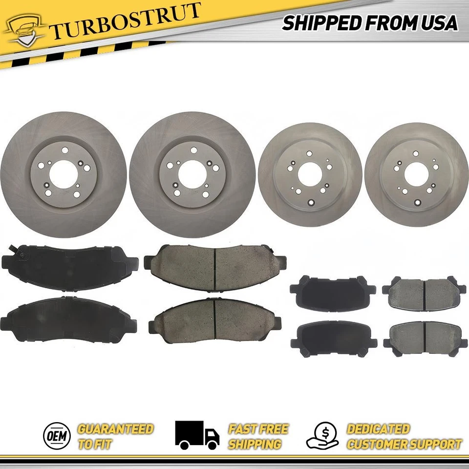 Kit de pastillas de freno delanteras y traseras OE para Honda Pilot 2012-2015 3,5 L Foto 1 de 1