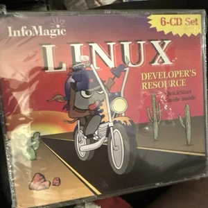InfoMagic Linux Developer's Resource 6 CD-ROMs Motorcycle Jun 1998 Good climagic - Picture 1 of 3