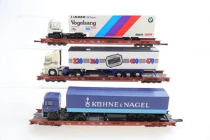 H0 MÄRKLIN DB Mittelwagen fahrende Landstaße 3x LKW Konvolut AC N86 - Picture 1 of 4
