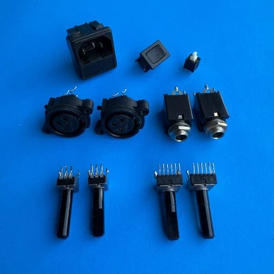 MACKIE MICRO 1202 OEM Parts Pot XLR TRS Socket Input Button Switch [Select Part] - Image 1 of 4