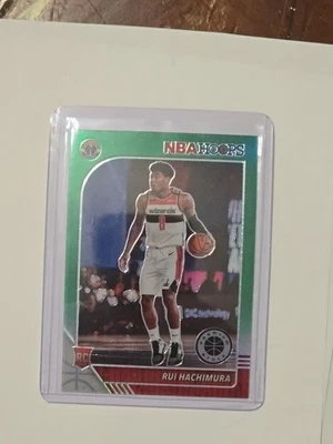 2019-20 Panini NBA Hoops Premium Stock - Rui Hachimura #206 Green Prizm (RC) - Image 1 of 2