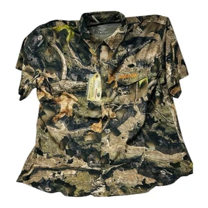 Nomad Mossy Oak Droptine Short Sleeve Stretch-Lite Mens L Camo Shirt  Outdoors - Picture 1 of 7
