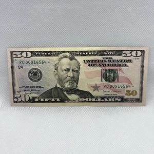 Series 2017A US Fifty Dollar Bill Star Note $50 Cleveland PD 00916564* - Picture 1 of 2