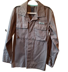 Adidas Field Jacket Mens M Green Utility Cotton Army Green - Picture 1 of 12