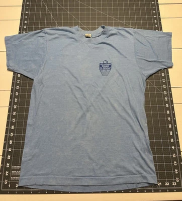 Vtg Screen Stars Unisex Large Fitted The Chocolate Factory Ice Cream Parlor Z95  - Image 1 of 4