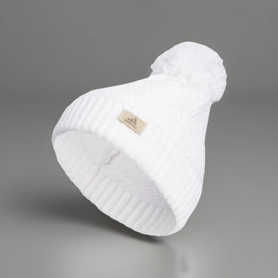 Adidas Women's Twilight 4 Ballie Hat. Style-beanie. Color-white. Acrylic.