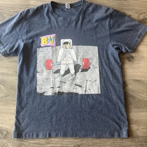 T-shirt uomo voodoo bilanciere blu astronauta deadlift piccola S - Foto 1 di 3
