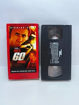 Gone in 60 Seconds (VHS, 2001, Touchstone Pictures) Nicolas Cage/Angelina Jolie - Image 1 of 4